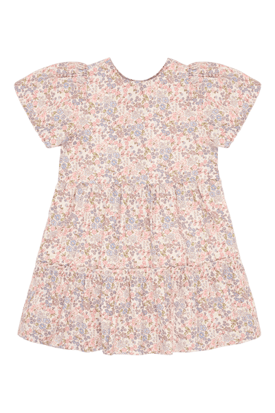 Hust & Claire Karoline Kjole - Ditsy Flower Ivory for barn - Brobrobrille