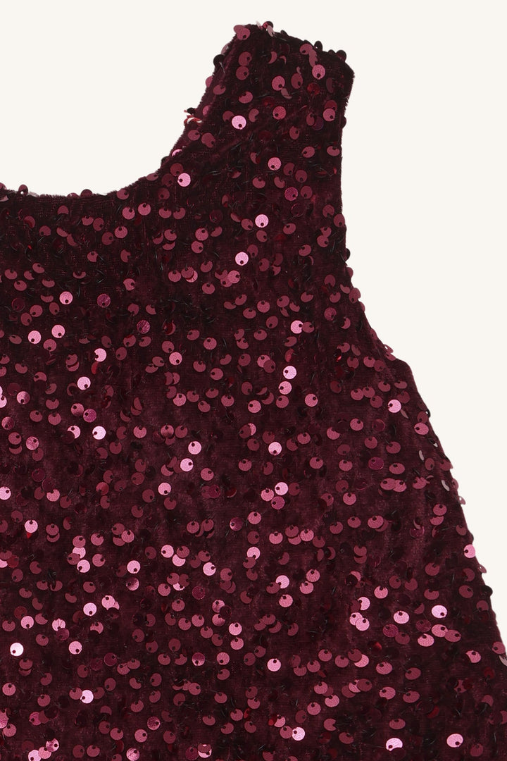 Hust &amp; Claire Karoline Sequins paljettkjole - Teaberry for barn - Brobrobrille
