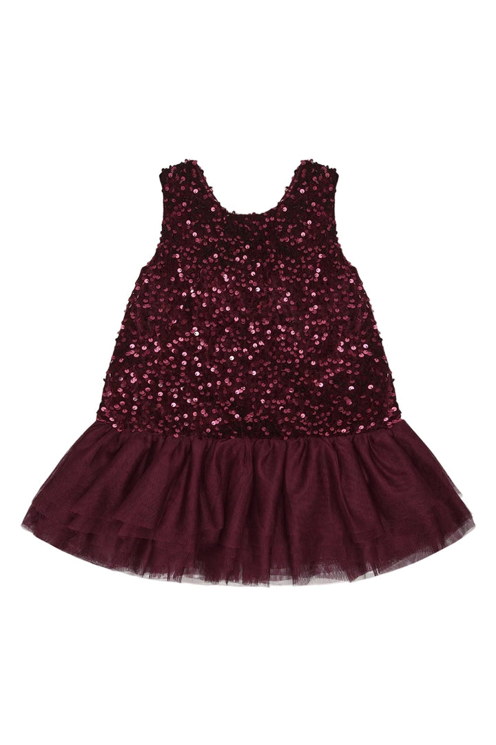 Hust &amp; Claire Karoline Sequins paljettkjole - Teaberry for barn - Brobrobrille