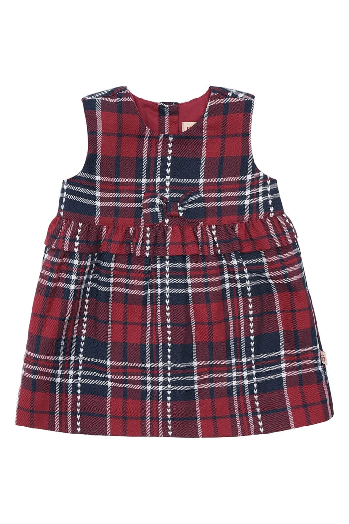 Hust &amp; Claire Katinka Heart check kjole - More Navy for barn - Brobrobrille