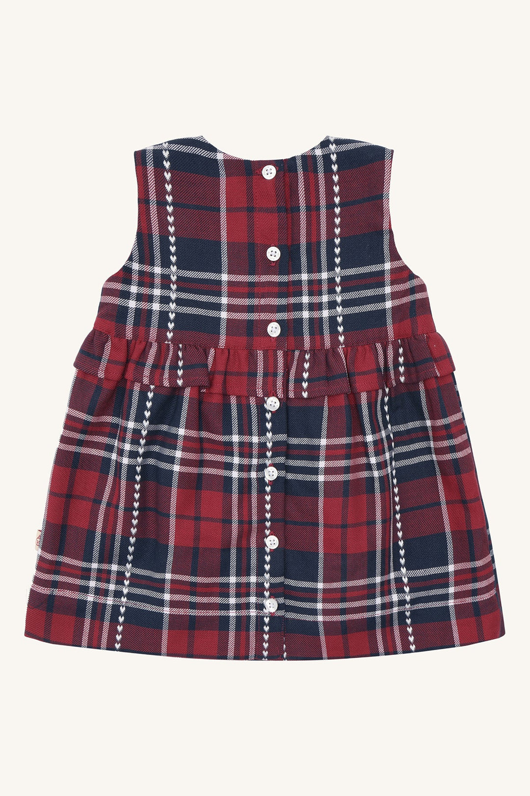 Hust &amp; Claire Katinka Heart check kjole - More Navy for barn - Brobrobrille