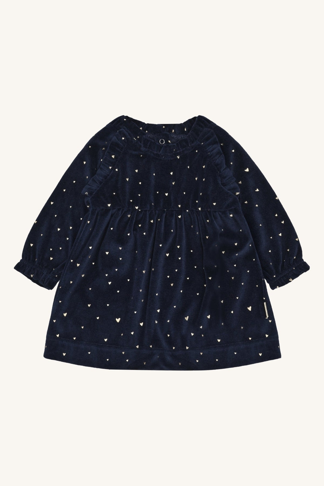 Hust & Claire Kis Gold Kjole - More Navy for barn - Brobrobrille