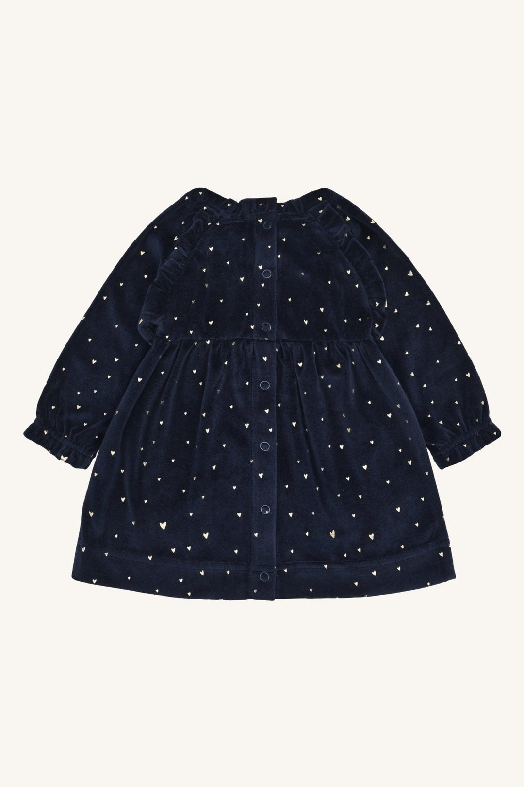 Hust & Claire Kis Gold Kjole - More Navy for barn - Brobrobrille
