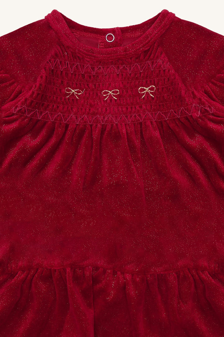 Hust &amp; Claire Kis smock kjole - Teaberry for barn - Brobrobrille