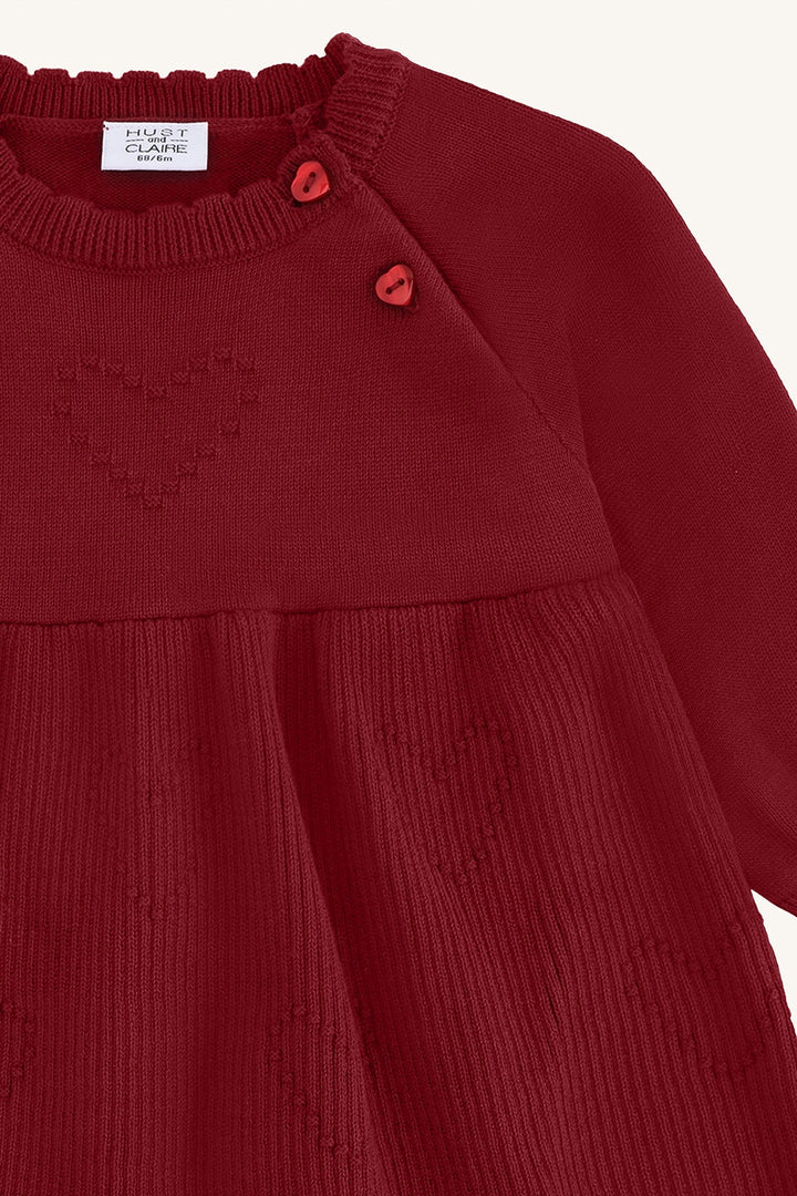 Hust & Claire Klara Heart Bodykjole - Teaberry for barn - Brobrobrille