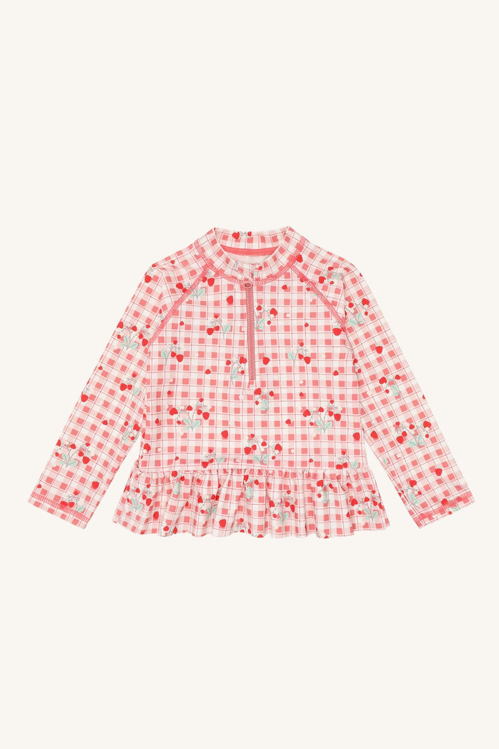 Hust & Claire Maiak UV Badetopp - Ivory for barn - Brobrobrille