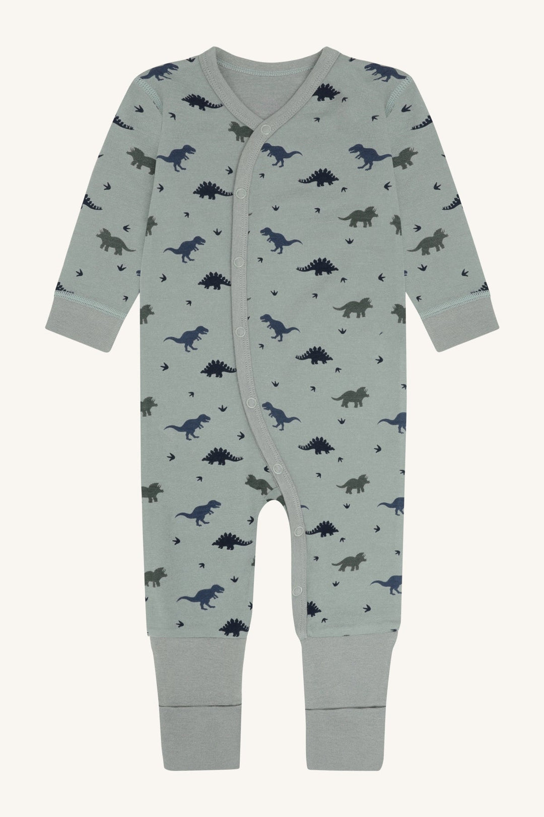 Hust & Claire Manu Dino Ull Nattdrakt - Slate Green for barn - Brobrobrille