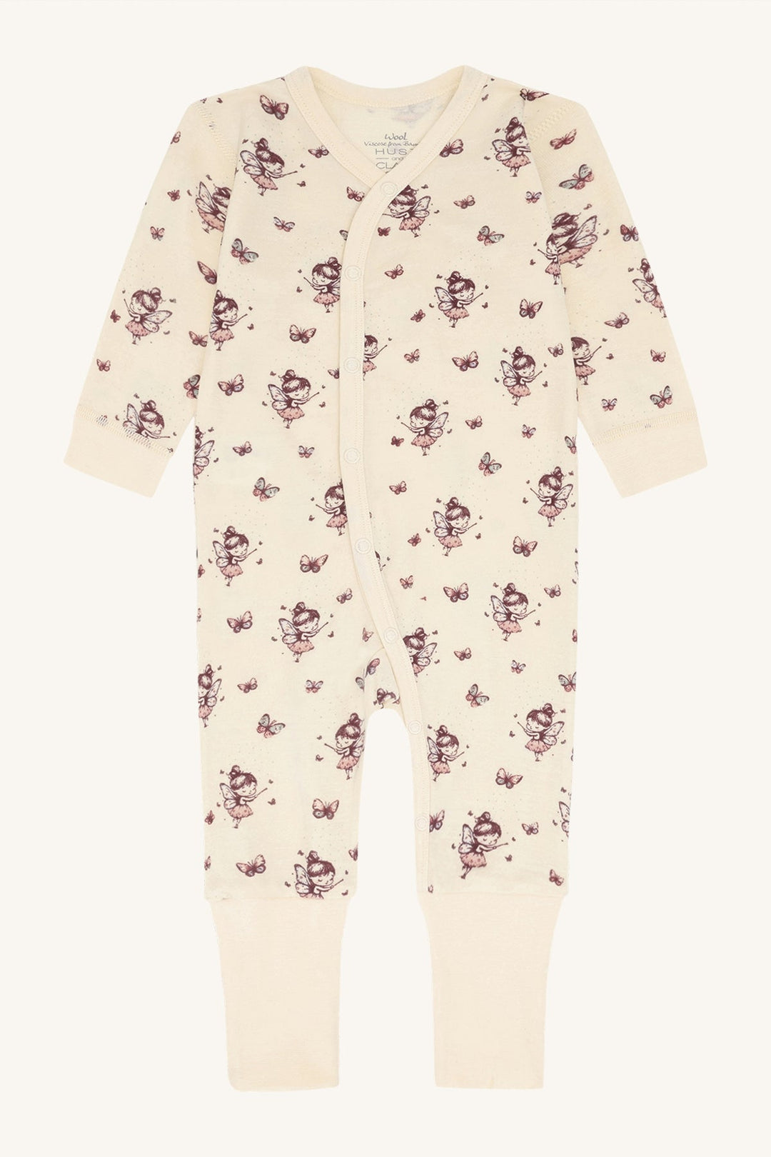 Hust & Claire Manu Fairy Ull Nattdrakt - Off White for barn - Brobrobrille