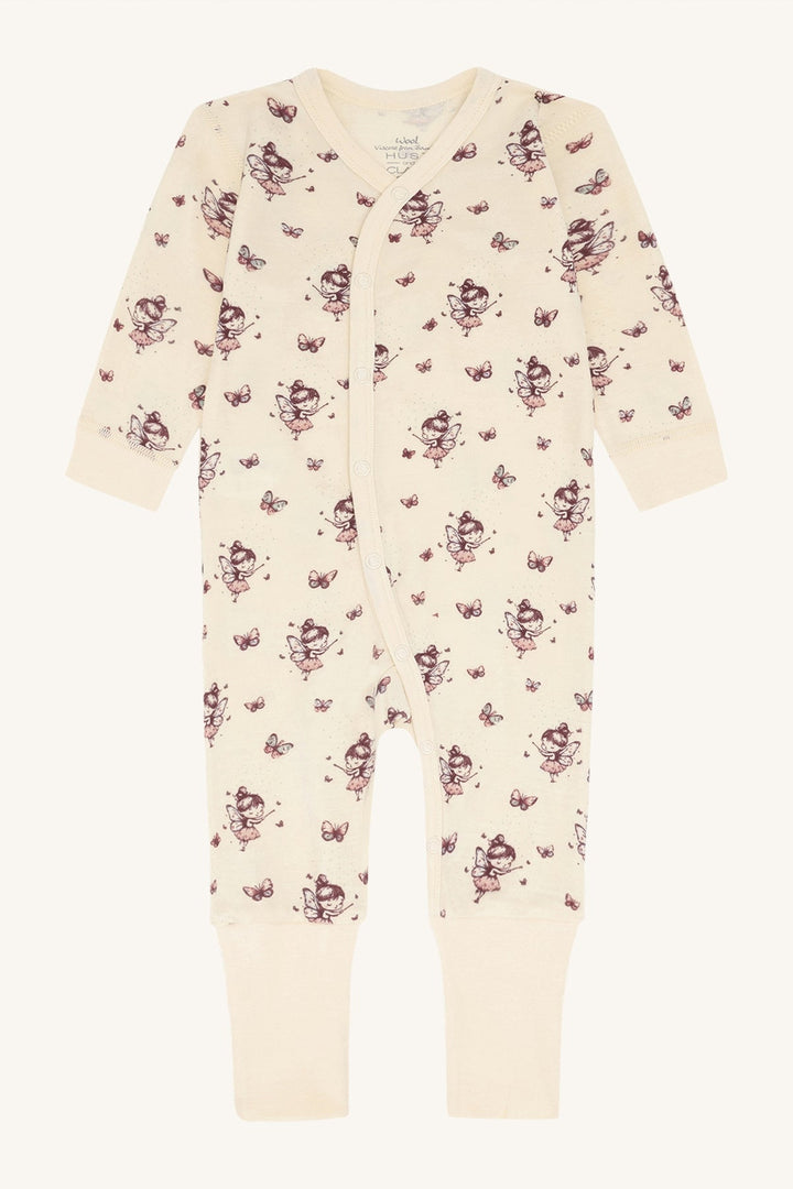 Hust & Claire Manu Fairy Ull Nattdrakt - Off White for barn - Brobrobrille