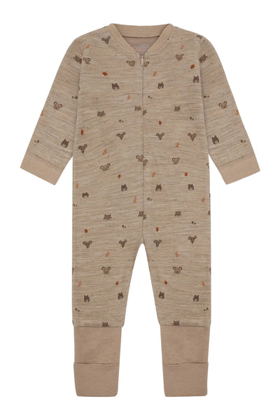 Hust & Claire Manu Forest Ull Nattdrakt - Biscuit for barn - Brobrobrille