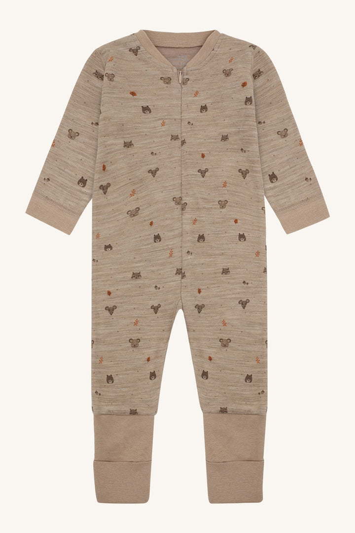 Hust & Claire Manu Forest Ull Nattdrakt - Biscuit for barn - Brobrobrille