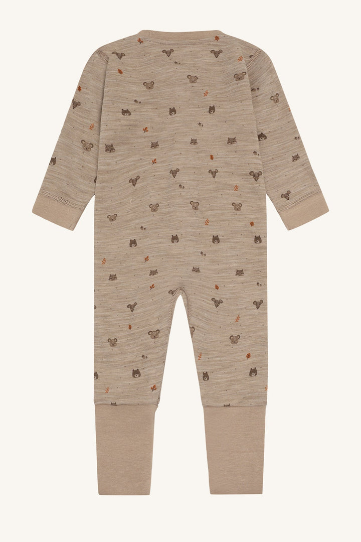 Hust & Claire Manu Forest Ull Nattdrakt - Biscuit for barn - Brobrobrille