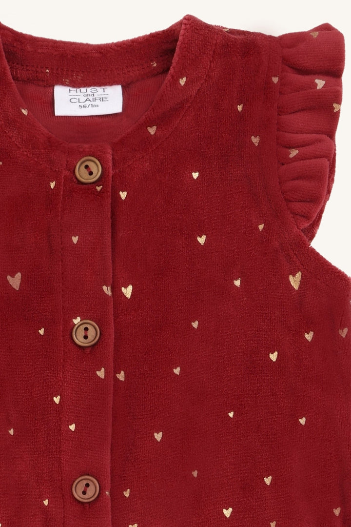 Hust & Claire Mem Gold Overall - Teaberry for barn - Brobrobrille