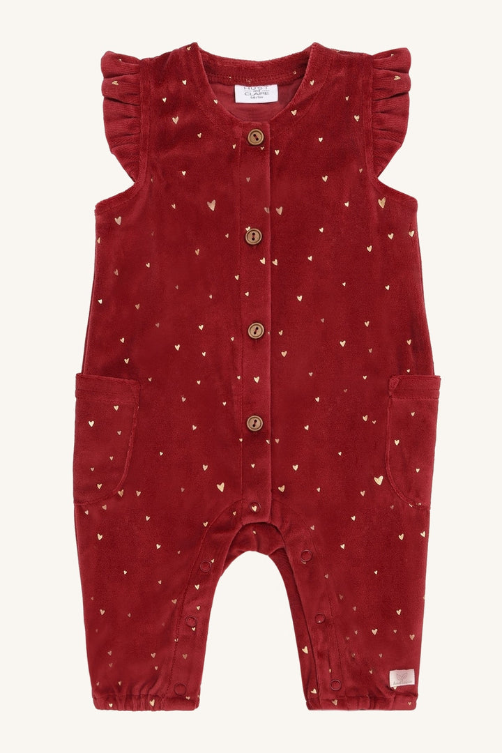 Hust & Claire Mem Gold Overall - Teaberry for barn - Brobrobrille