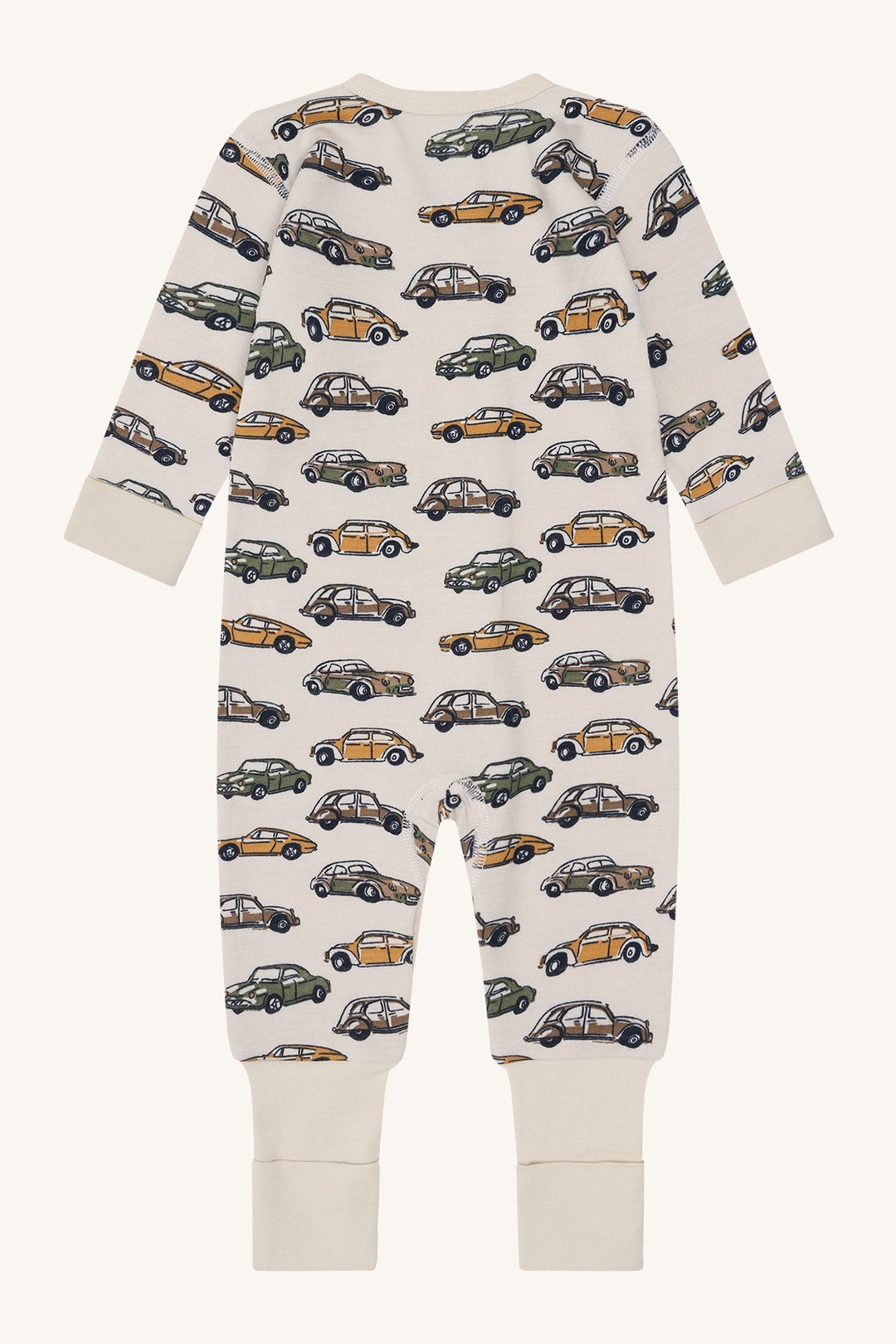 Hust &amp; Claire Mobi Cars ullpyjamas - French Oak for barn - Brobrobrille