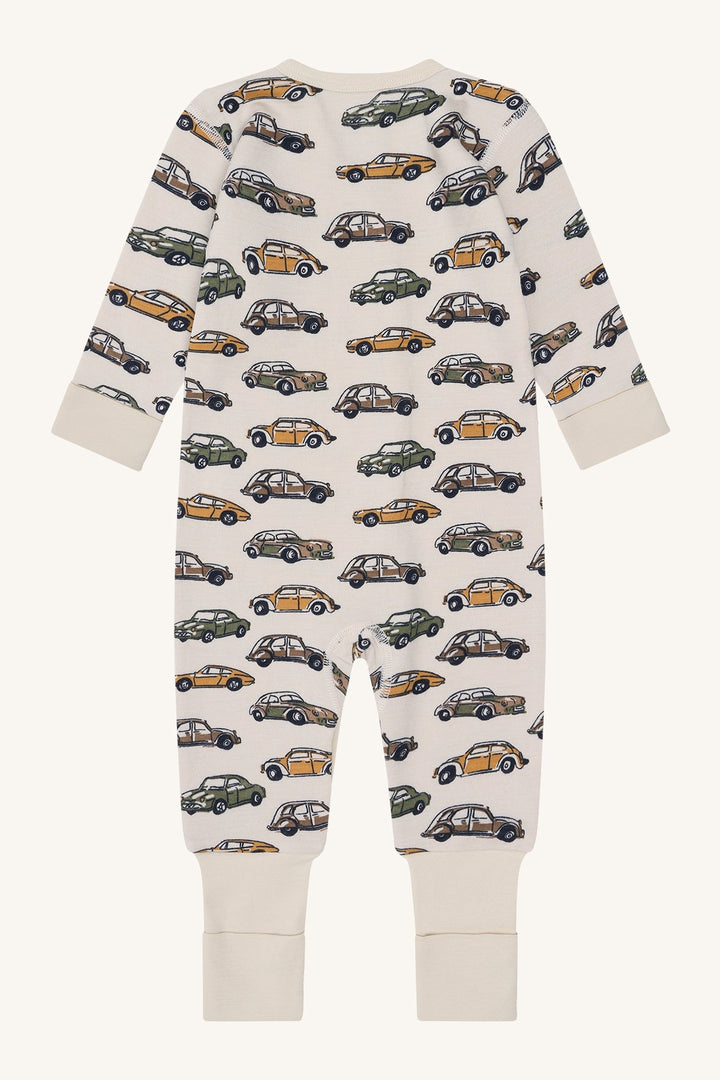 Hust &amp; Claire Mobi Cars ullpyjamas - French Oak for barn - Brobrobrille