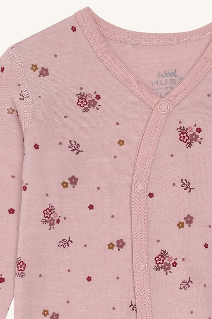 Hust &amp; Claire Mobi Flora ullpyjamas - Adobe Rose for barn - Brobrobrille