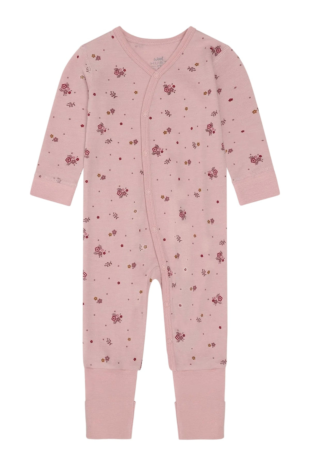 Hust & Claire Mobi Flora ullpyjamas - Adobe Rose for barn - Brobrobrille