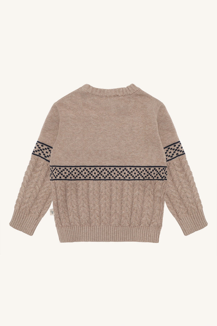 Hust &amp; Claire Pelle julegenser - Biscuit for barn - Brobrobrille