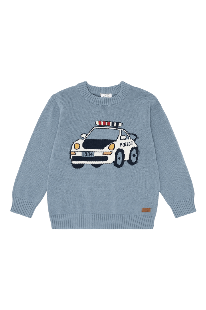 Hust & Claire Pelle Policecar genser - Light Blue for barn - Brobrobrille