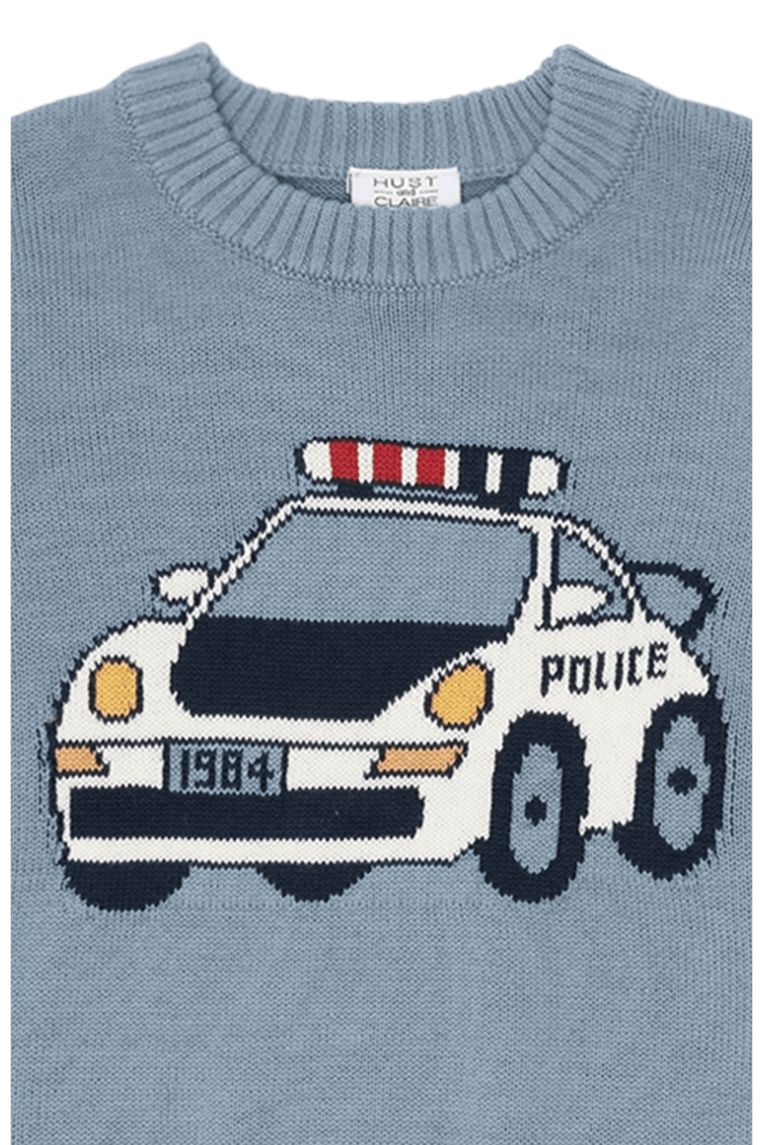 Hust & Claire Pelle Policecar genser - Light Blue for barn - Brobrobrille