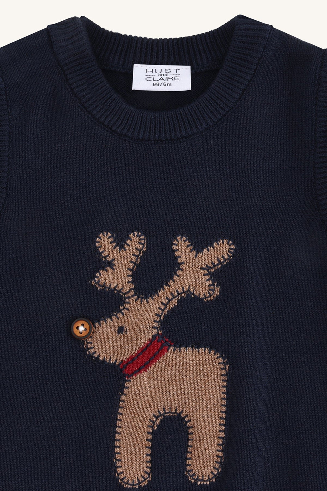 Hust & Claire Perry Deer Vest - More Navy for barn - Brobrobrille