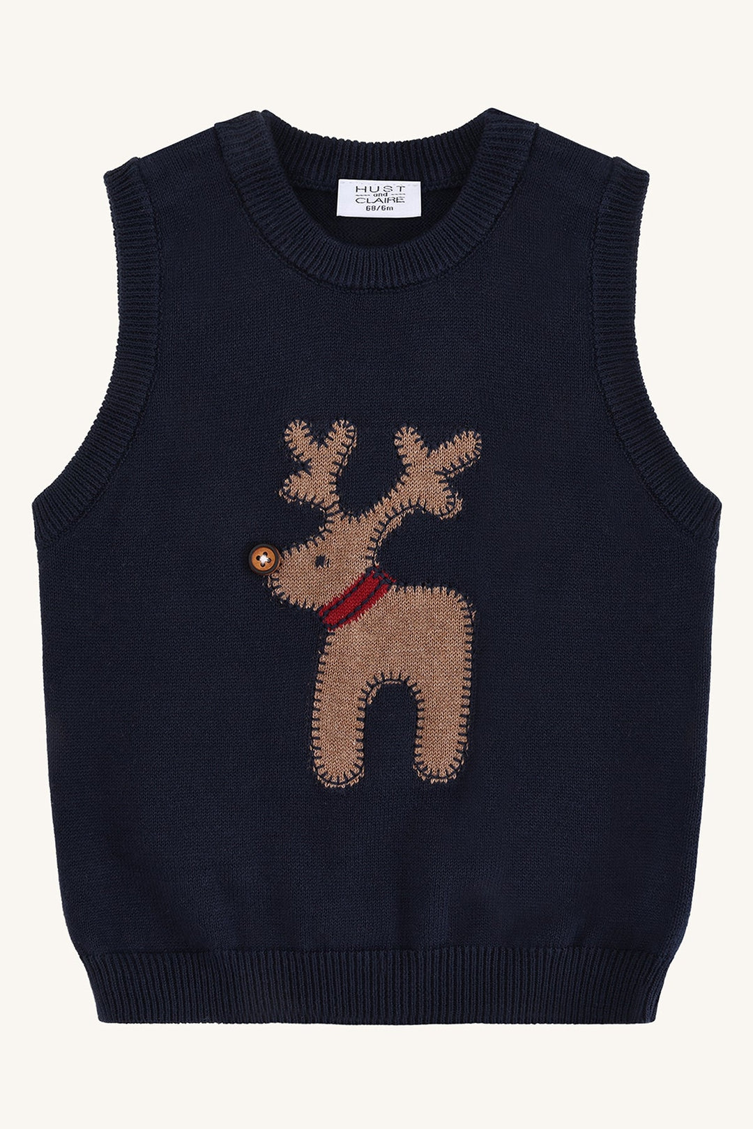 Hust & Claire Perry Deer Vest - More Navy for barn - Brobrobrille