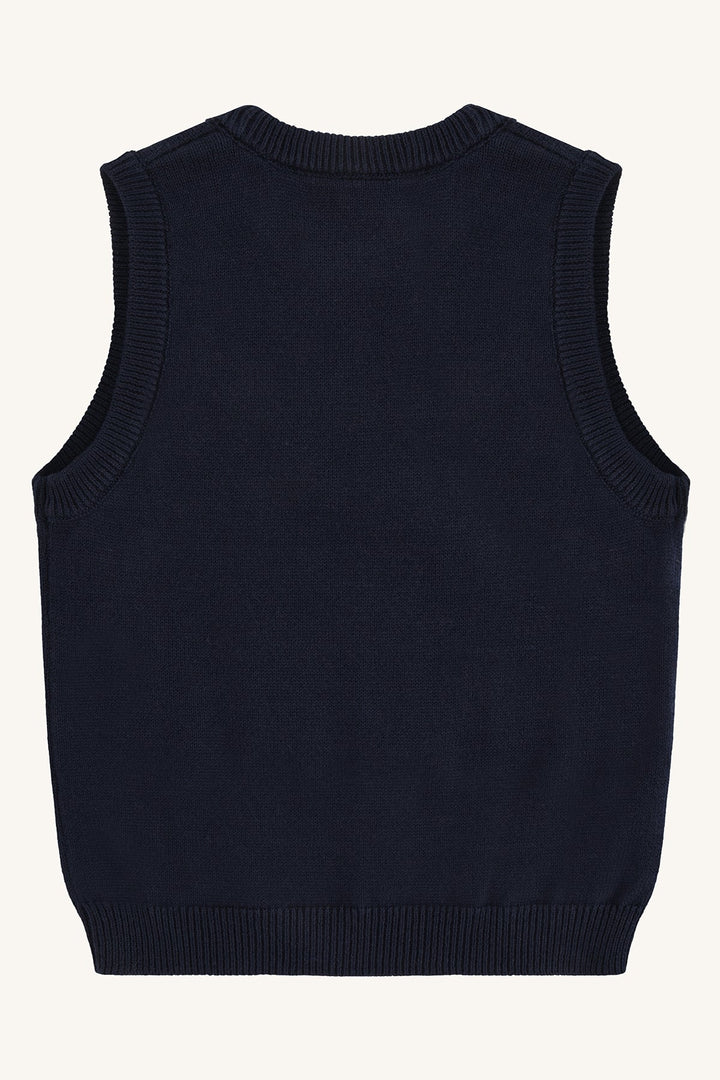 Hust & Claire Perry Deer Vest - More Navy for barn - Brobrobrille