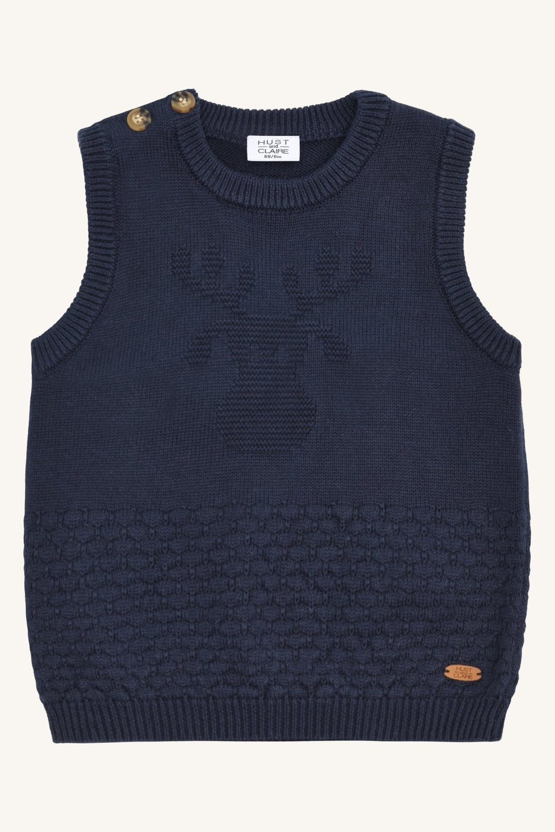 Hust & Claire Perry Moose Vest - More Navy for barn - Brobrobrille