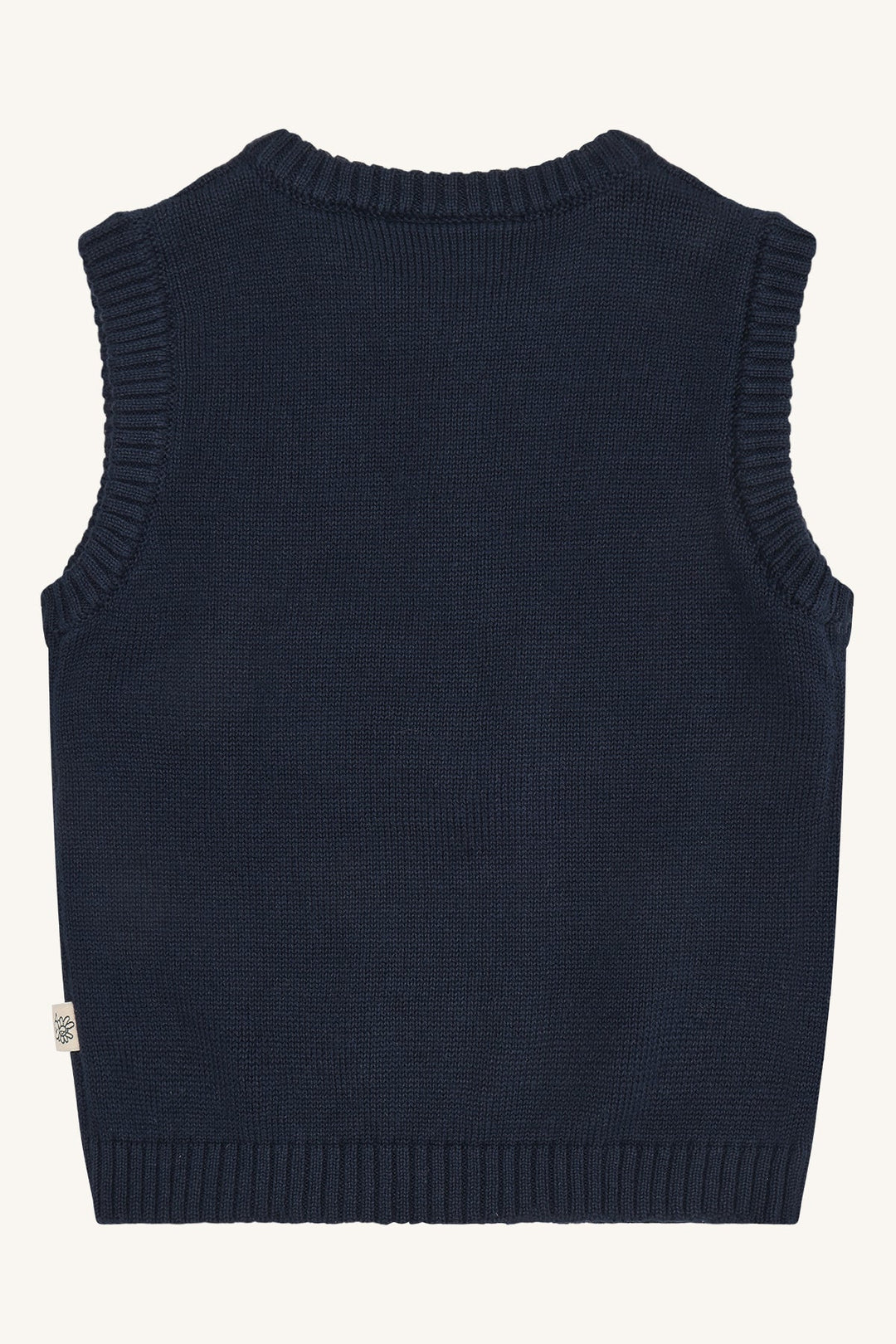 Hust &amp; Claire Perry Reindeer strikkevest - More Navy for barn - Brobrobrille