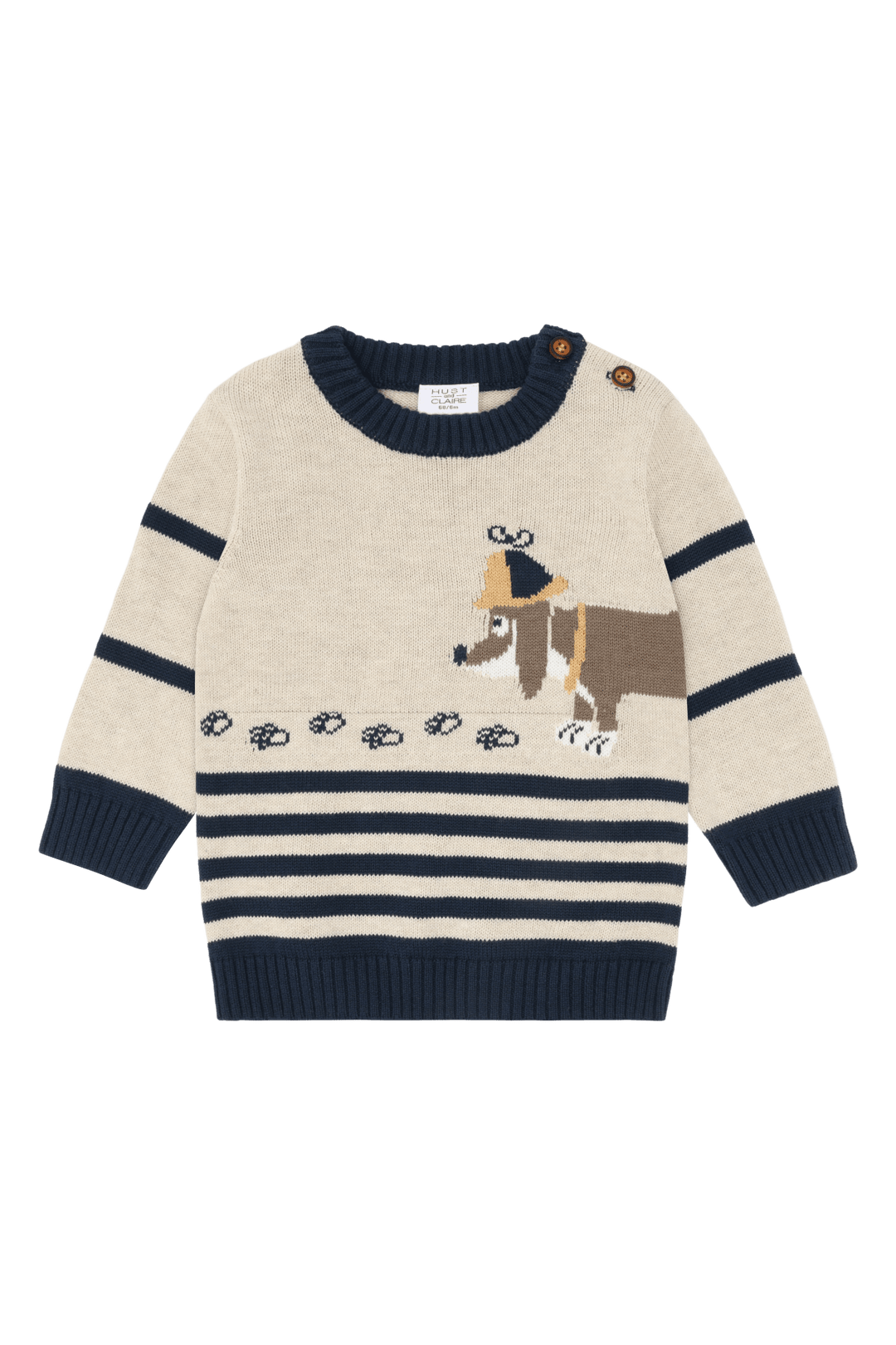 Hust & Claire Pilou Tracking Dog Genser - Wheat Melange for barn - Brobrobrille
