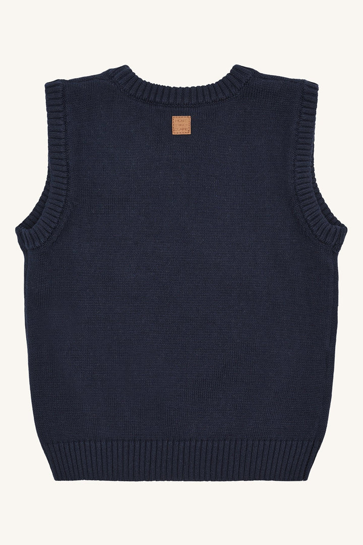 Hust & Claire Princo Vest Reinsdyr - More Navy for barn - Brobrobrille
