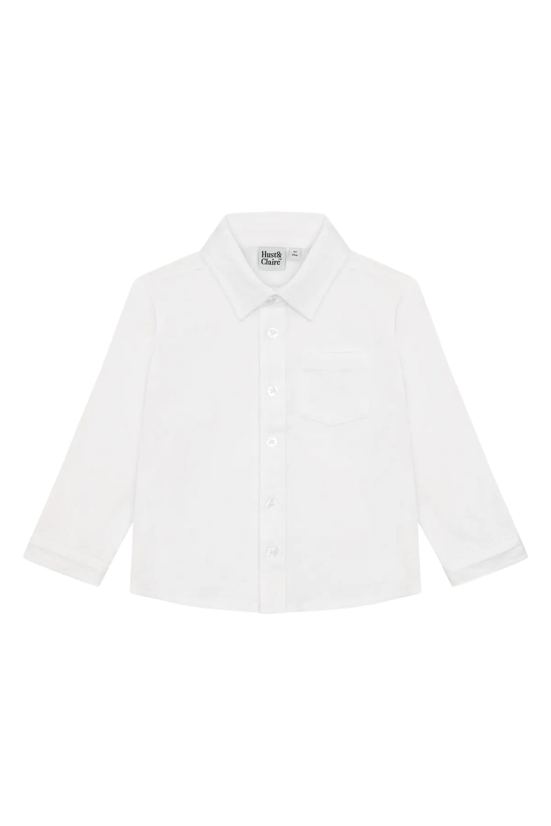 Hust & Claire Ravn Solid skjorte - White for barn - Brobrobrille