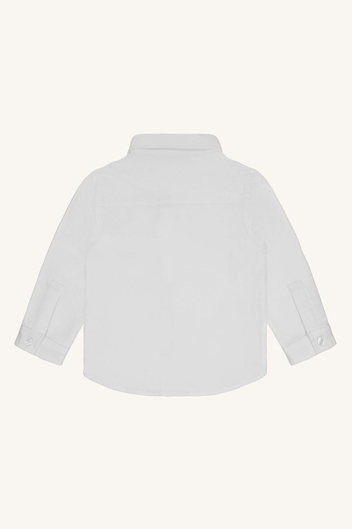 Hust & Claire Ravn Solid Skjorte - White for barn - Brobrobrille