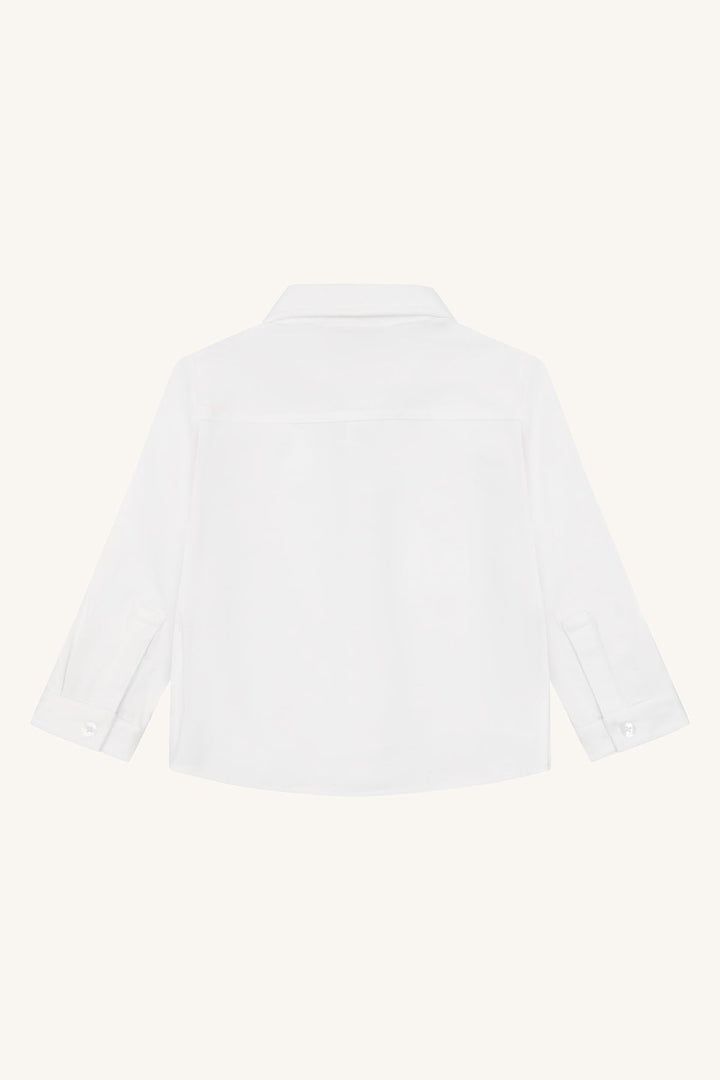 Hust &amp; Claire Ravn Solid skjorte - White for barn - Brobrobrille