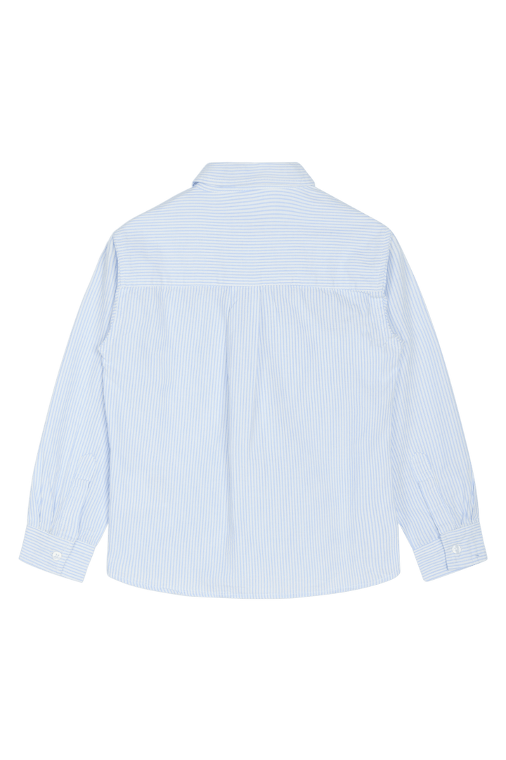 Hust & Claire Ruben Stripe skjorte – Light Blue for barn - Brobrobrille