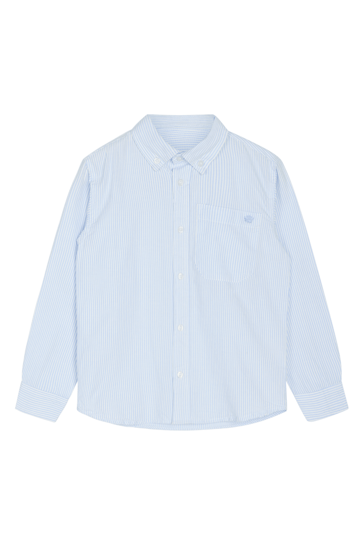 Hust & Claire Ruben Stripe skjorte – Light Blue for barn - Brobrobrille