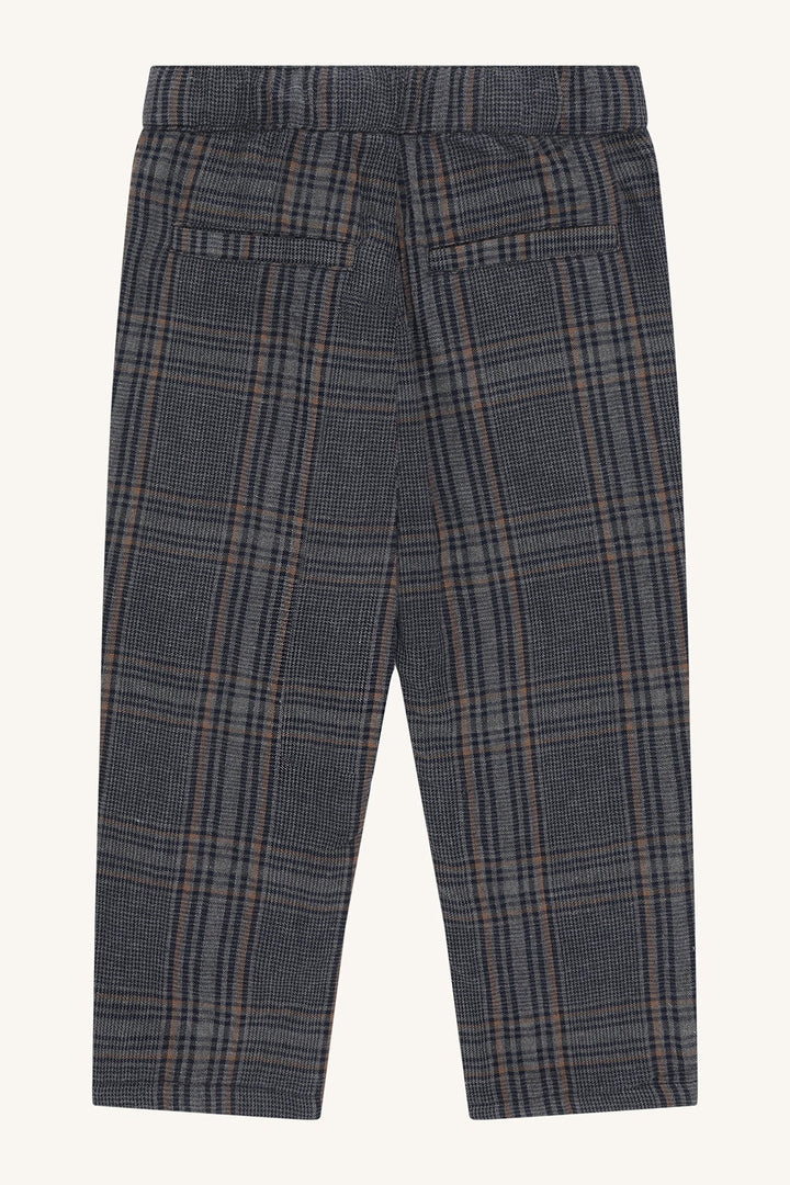Hust & Claire Tage Check Bukse - Grey Blend for barn - Brobrobrille