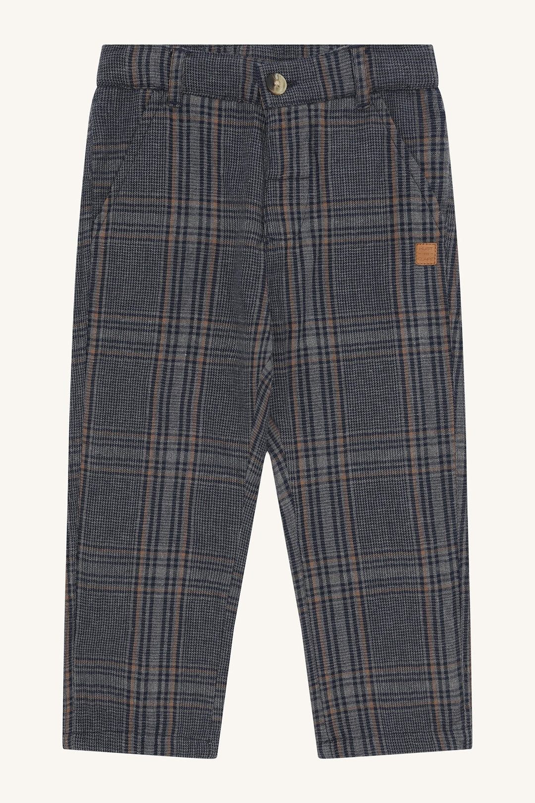 Hust & Claire Tage Check Bukse - Grey Blend for barn - Brobrobrille