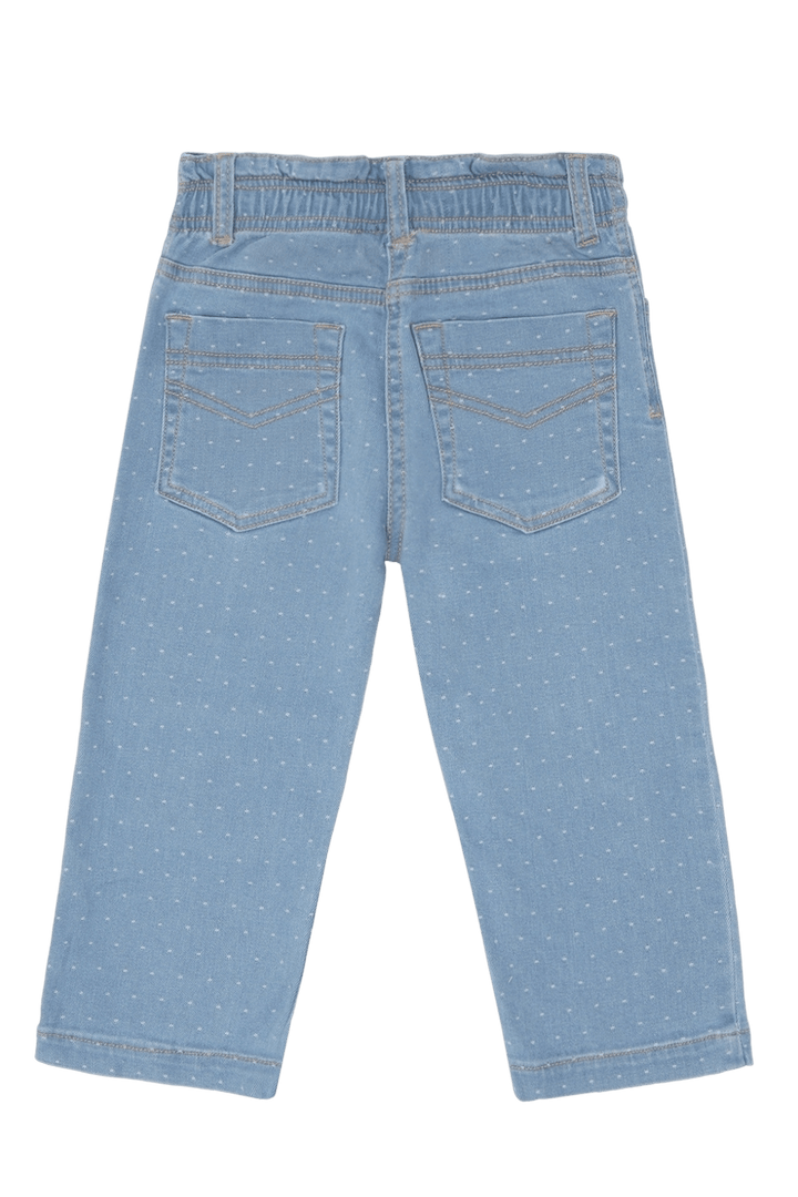 Hust & Claire Theresa Dotty denim bukse - Blue Denim for barn - Brobrobrille