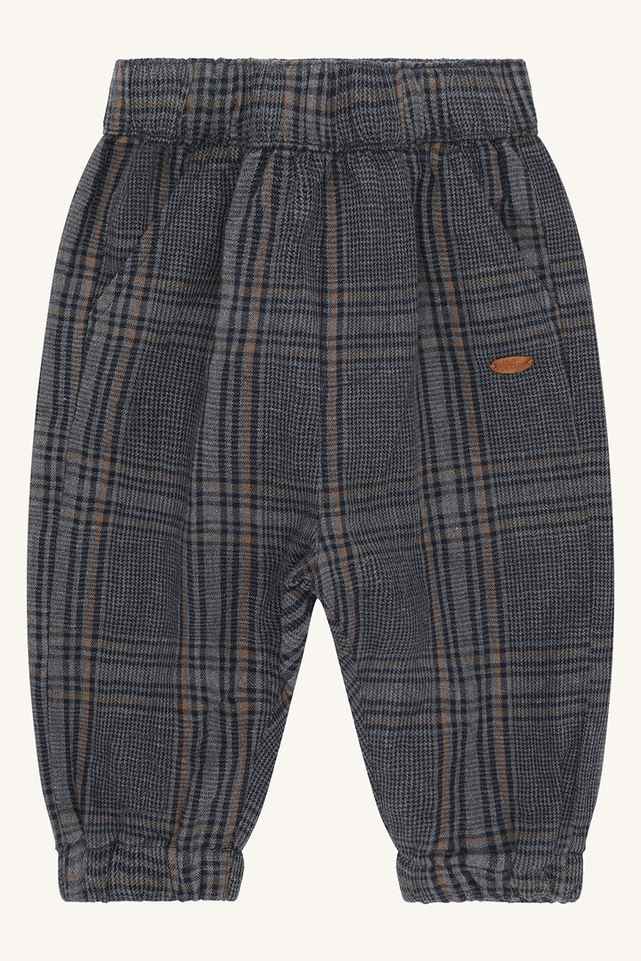 Hust & Claire Tue Check Bukse - Grey Blend for barn - Brobrobrille