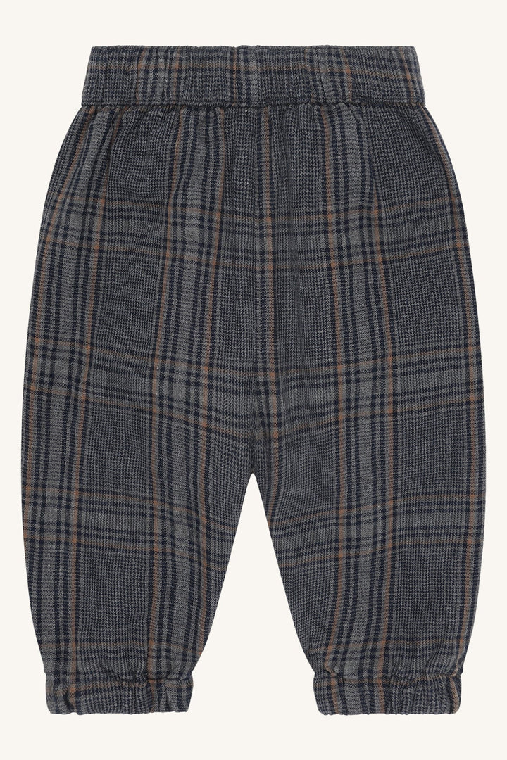 Hust & Claire Tue Check Bukse - Grey Blend for barn - Brobrobrille