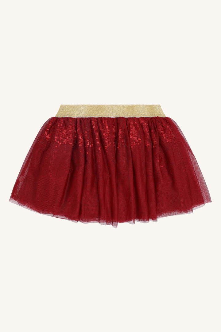 Hust &amp; Claire Tulle Skirt tyllskjørt - Teaberry for barn - Brobrobrille
