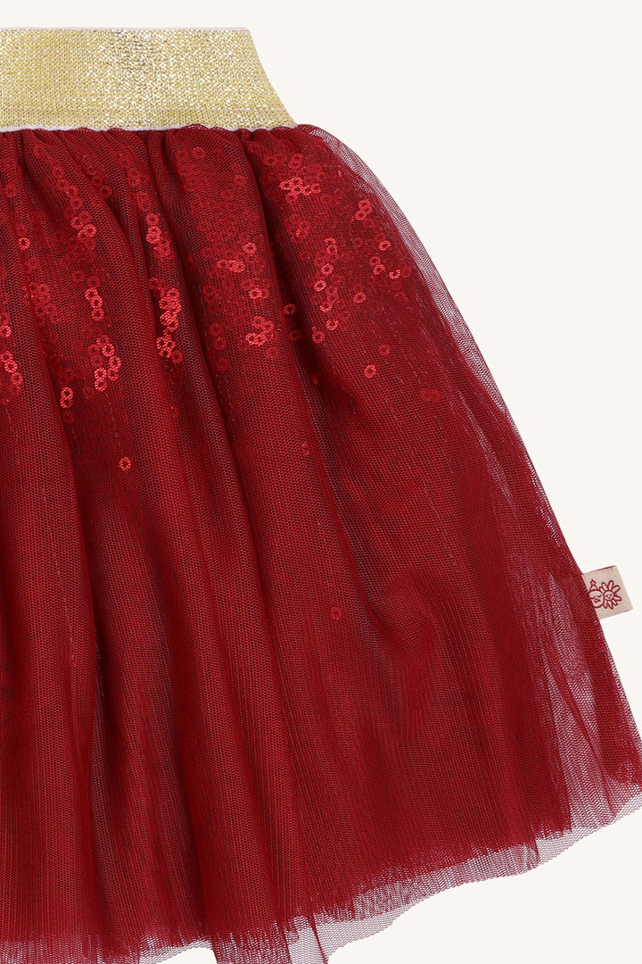 Hust &amp; Claire Tulle Skirt tyllskjørt - Teaberry for barn - Brobrobrille