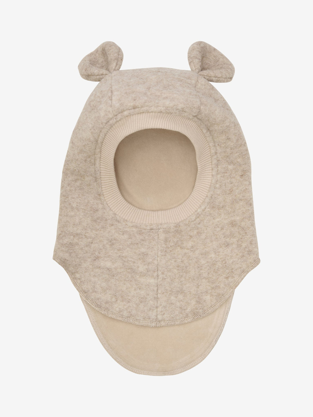 HUTTEliHUT Balaclava Ears Wool – Sand Melange for barn - Brobrobrille