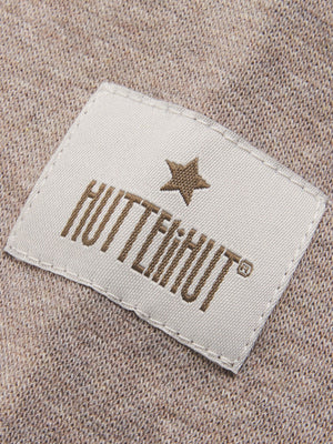 HUTTEliHUT Balaklava med bjørneører i bomull rib - Savannah Melange for barn - Brobrobrille