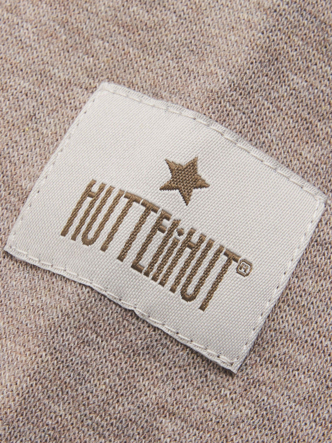 HUTTEliHUT Balaklava med bjørneører i bomull rib - Savannah Melange for barn - Brobrobrille