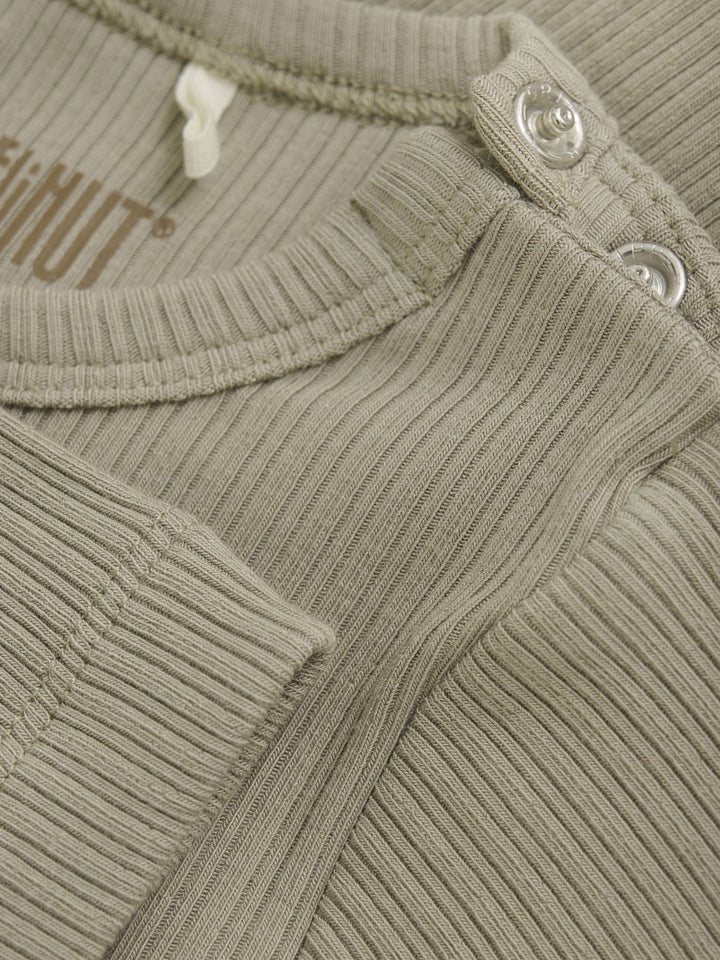 HUTTEliHUT Body i ribb med lange ermer – London Fog for barn - Brobrobrille