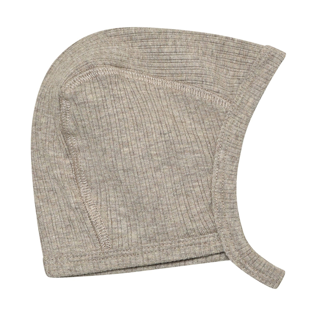 HUTTEliHUT Bonnet Rib Babylue - White Pepper Melange for barn - Brobrobrille