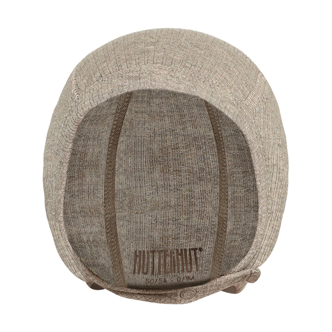 HUTTEliHUT Bonnet Rib Babylue - White Pepper Melange for barn - Brobrobrille